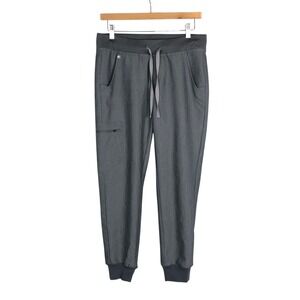 FIGS Zamora Jogger Scrub Pants 3 Pocket Gray Womens Size Small Nursing Medical